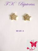 BD 129, Brinco banhado com strass cristral